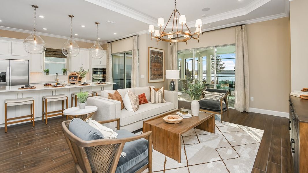 Representative furnished interior of a home built from the Lazio by Taylor Morrison in Esplanade at McKinnon Groves, Winter Garden (Image 11).