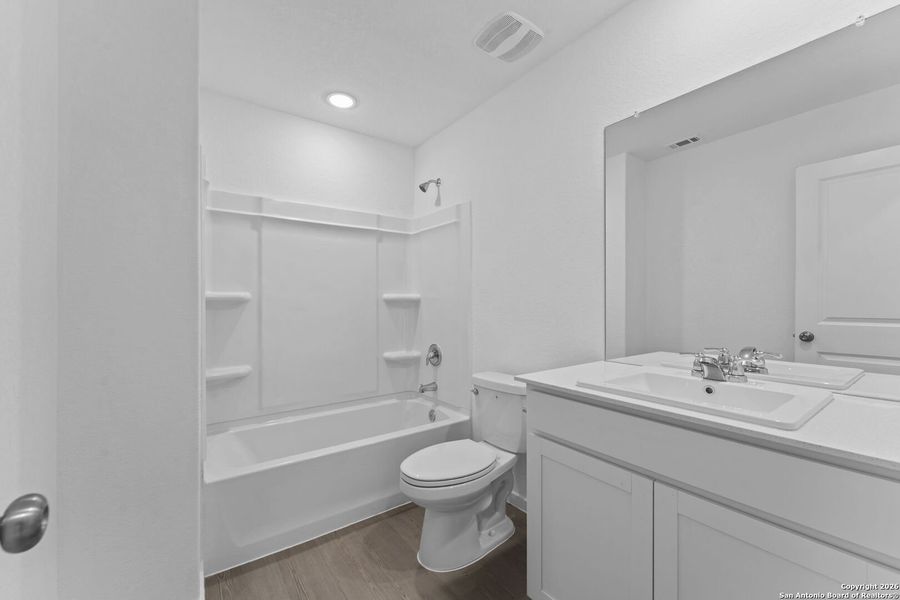 Furnished interior view inside a new home in Voss Farms, New Braunfels (Image 4).