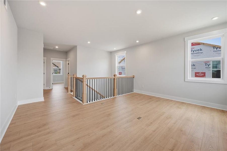 Spacious, unfurnished interior of a new home in The Paddocks at Doc Hughes, Buford (Image 33). Spacious, unfurnished interior of a new home in The Paddocks at Doc Hughes, Buford (Image 33).