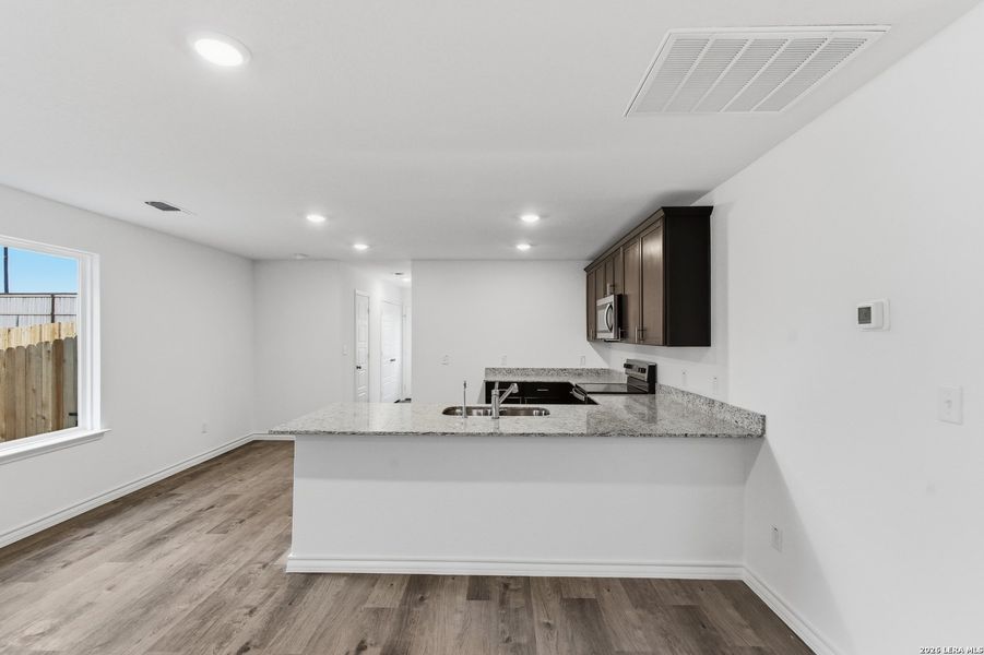 Furnished interior view inside a new home in Vista Real, Converse (Image 7). Furnished interior view inside a new home in Vista Real, Converse (Image 7).