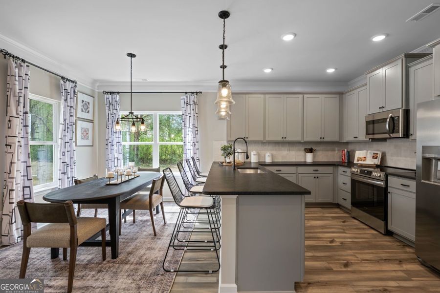 Furnished interior view inside a new home in Stonebridge North, Macon (Image 11).