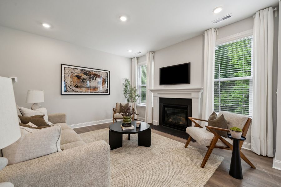 Representative furnished interior of a home built from the Elizabeth by Taylor Morrison in River Falls, Tega Cay (Image 12).