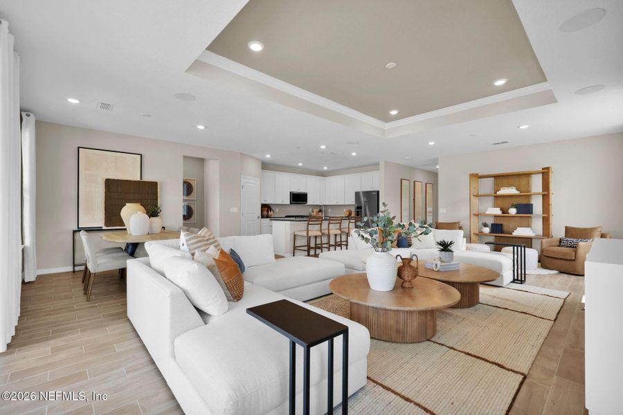 Furnished interior view inside a new home in Westerly Park at Wildlight, Yulee (Image 15).