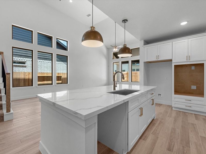 Furnished interior view inside a new home in The Trails, New Caney (Image 6).