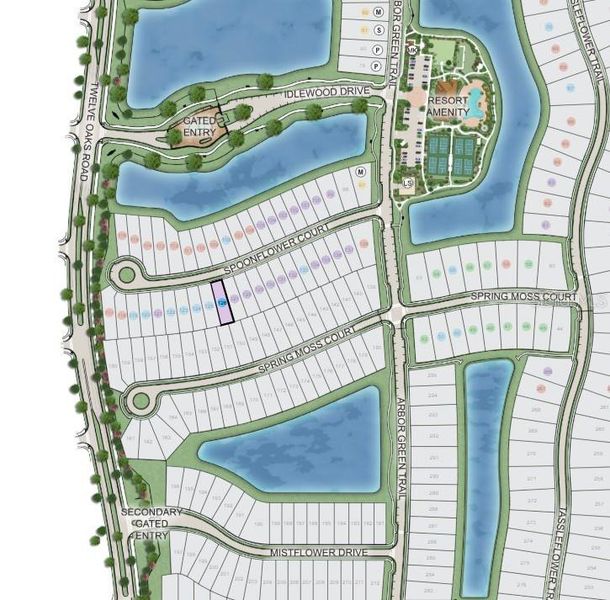 Esplanade at Center Lake Ranch ~ Site Map