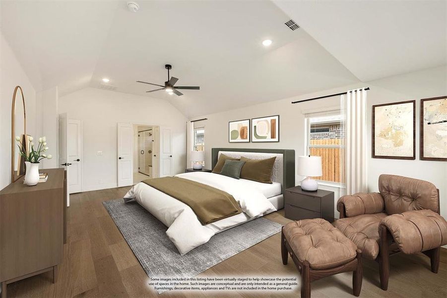 Furnished interior view inside a new home in Timberbrook, Justin (Image 14).