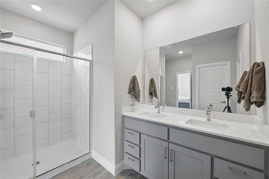 Furnished interior view inside a new home in , Denton (Image 16).