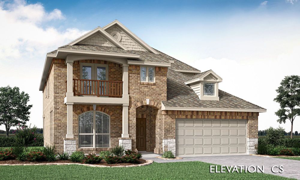 Elevation CS. Dewberry III New Home in Balch Springs, TX