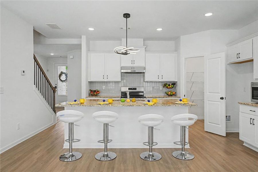 Furnished interior view inside a new home in , Atlanta (Image 10).