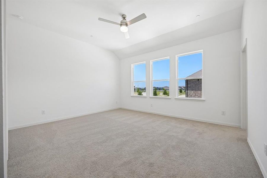 The light filled owner's suite in our Emily floor plan is a dream come true!
