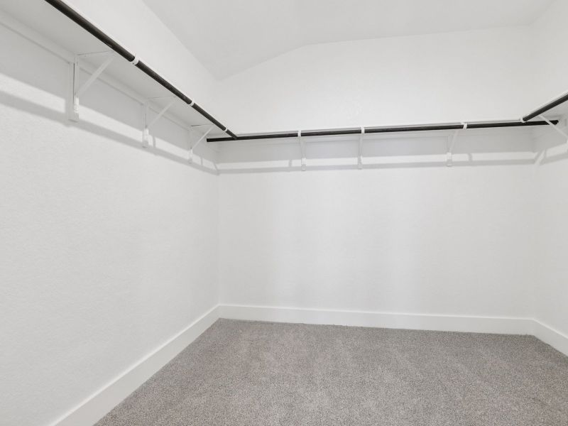 Primary closet in the Callaghan floorplan at a Meritage Homes community.