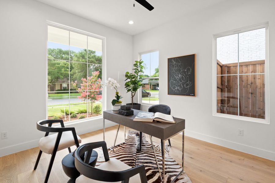 Furnished interior view inside a new home in , Dallas (Image 11). Furnished interior view inside a new home in , Dallas (Image 11).