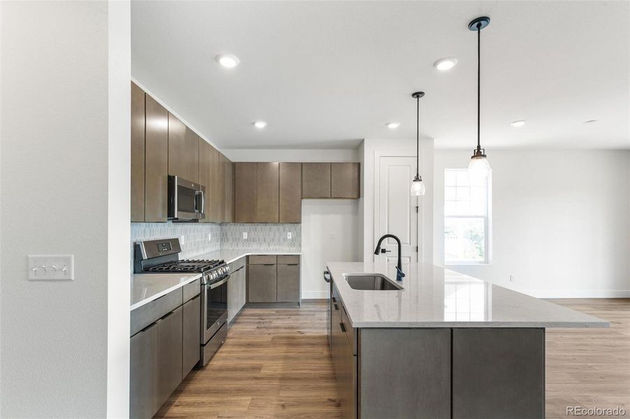 Furnished interior view inside a new home in Terrain Oak Valley, Castle Rock (Image 12).