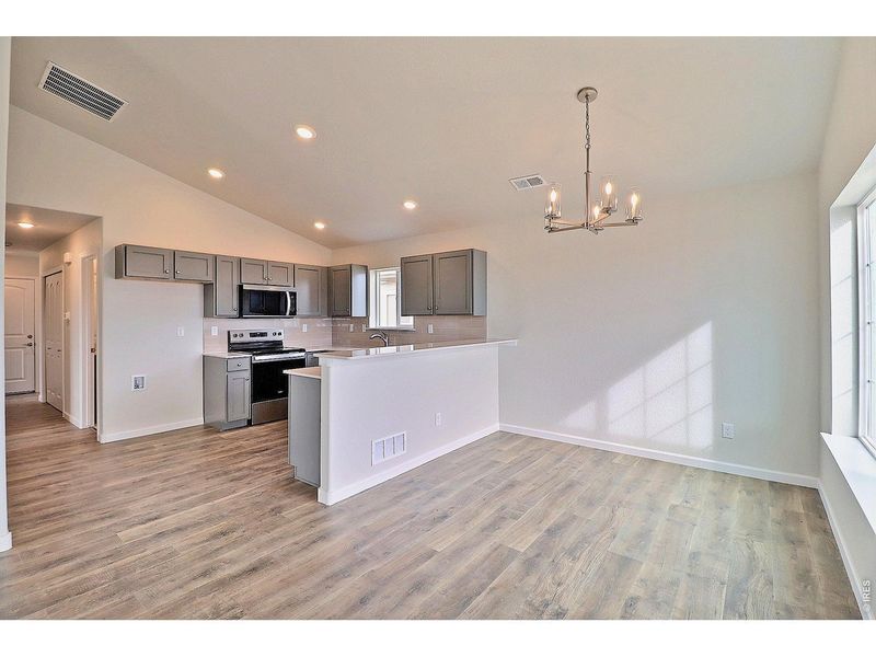 Furnished interior view inside a new home in , Evans (Image 8).