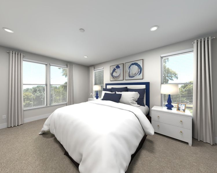 The primary bedroom offers a private retreat.