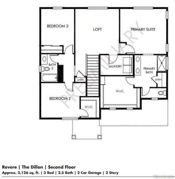 2D floor plan layout of this home in Revere at Johnstown, Johnstown, CO (Image 3). 2D floor plan layout of this home in Revere at Johnstown, Johnstown, CO (Image 3).