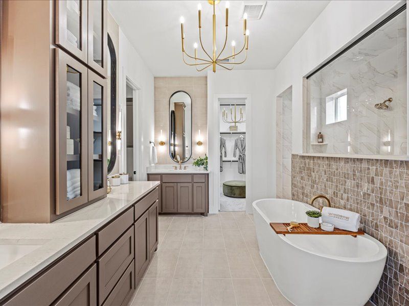 Furnished interior view inside a new home in Nelson Lake Estates, Rockwall (Image 24).