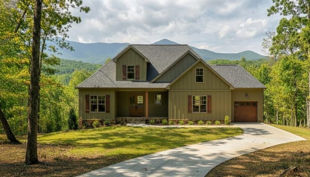 Representative exterior photo of a completed home built from the Autumnbrook by Riverstone Construction, LLC in Jasper Highlands, Guild, TN (Image 6). Representative exterior photo of a completed home built from the Autumnbrook by Riverstone Construction, LLC in Jasper Highlands, Guild, TN (Image 6).