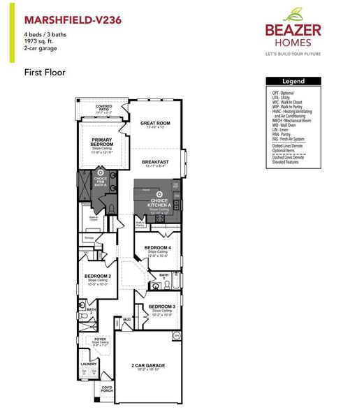 2D floor plan layout of this home in Gatherings® at Chambers Creek: Signature Collection, Willis, TX (Image 3).
