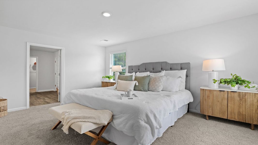 Furnished interior view inside a new home in The Groves at Bees Creek, Ridgeland (Image 10).