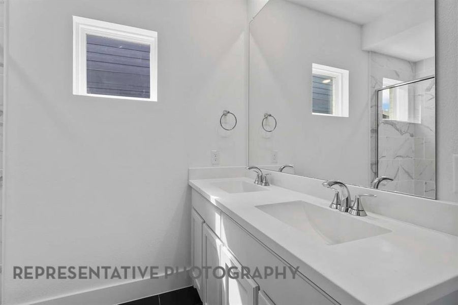 Furnished interior view inside a new home in Waterscape, Royse City (Image 9).