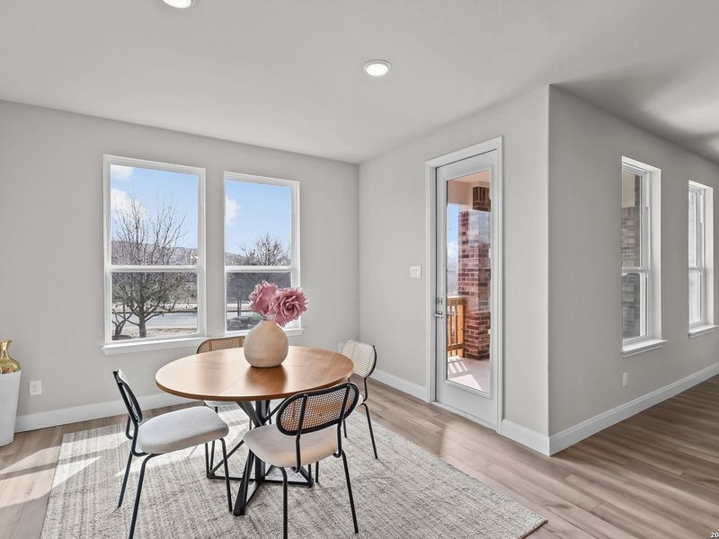 Furnished interior view inside a new home in Ladera, San Antonio (Image 17).