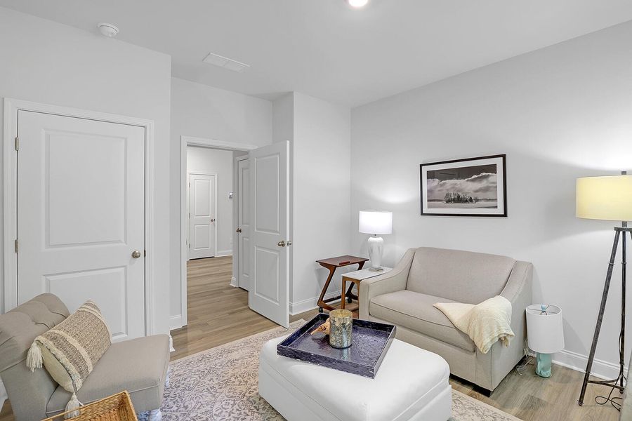 Furnished interior view inside a new home in Rivers Reach, Yemassee (Image 19). Furnished interior view inside a new home in Rivers Reach, Yemassee (Image 19).