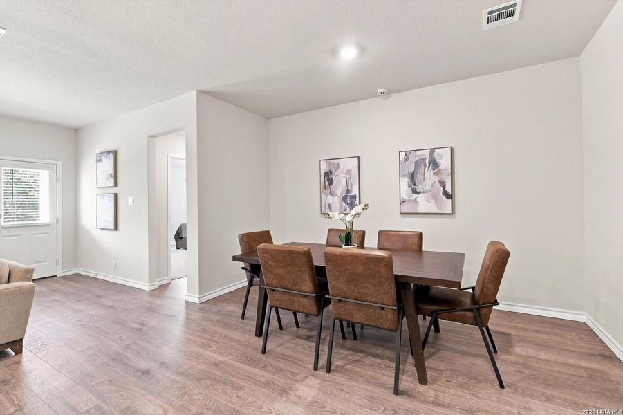 Furnished interior view inside a new home in Brookstone Creek, San Antonio (Image 27).