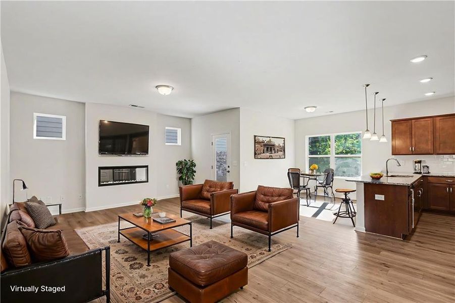 Furnished interior view inside a new home in Highland Crossing, Cartersville (Image 6).