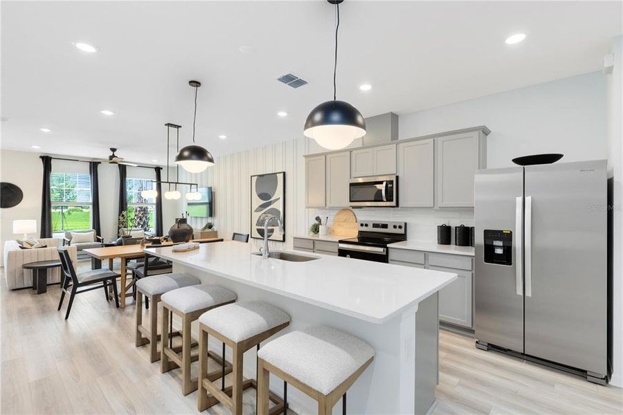 Furnished interior view inside a new home in Silverleaf Oaks, Winter Garden (Image 15).