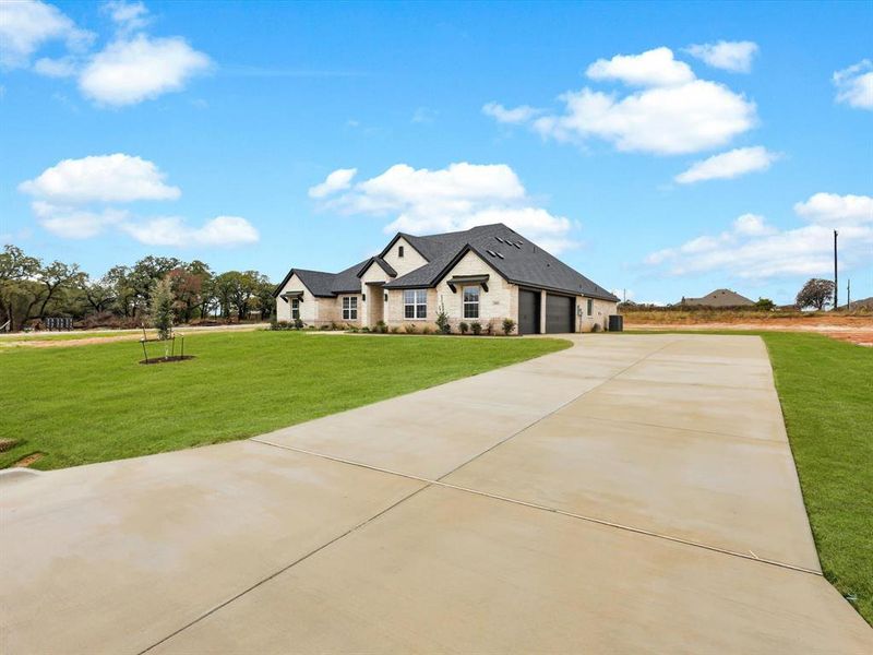 Front exterior of a new home in , Azle, TX, highlighting curb appeal (Image 27).