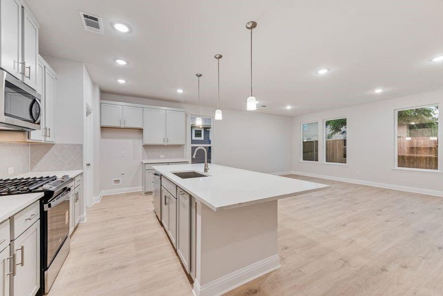 Furnished interior view inside a new home in Creekside of Crowley, Crowley (Image 7).