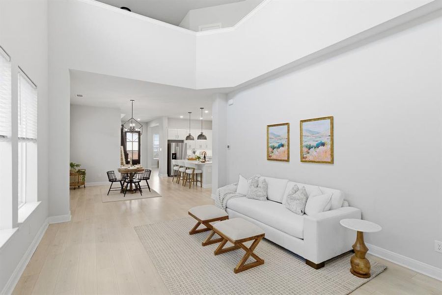 Furnished interior view inside a new home in , Fort Worth (Image 11). Furnished interior view inside a new home in , Fort Worth (Image 11).