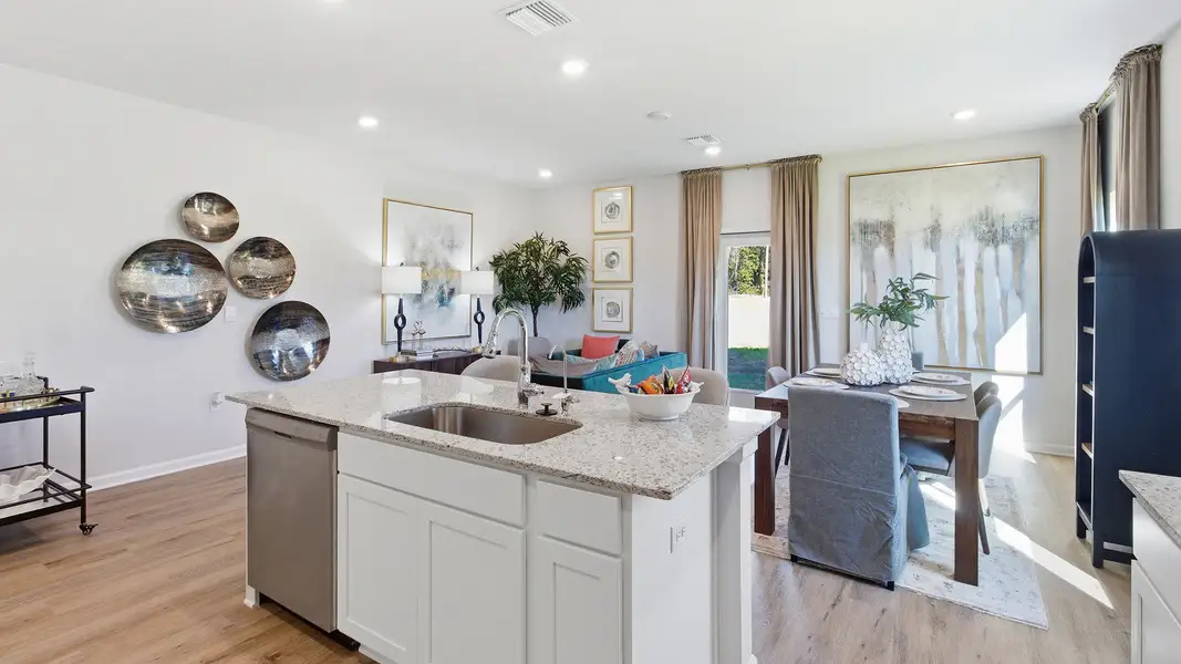 Furnished interior view inside a new home in Misting Springs, Crawfordville (Image 3).