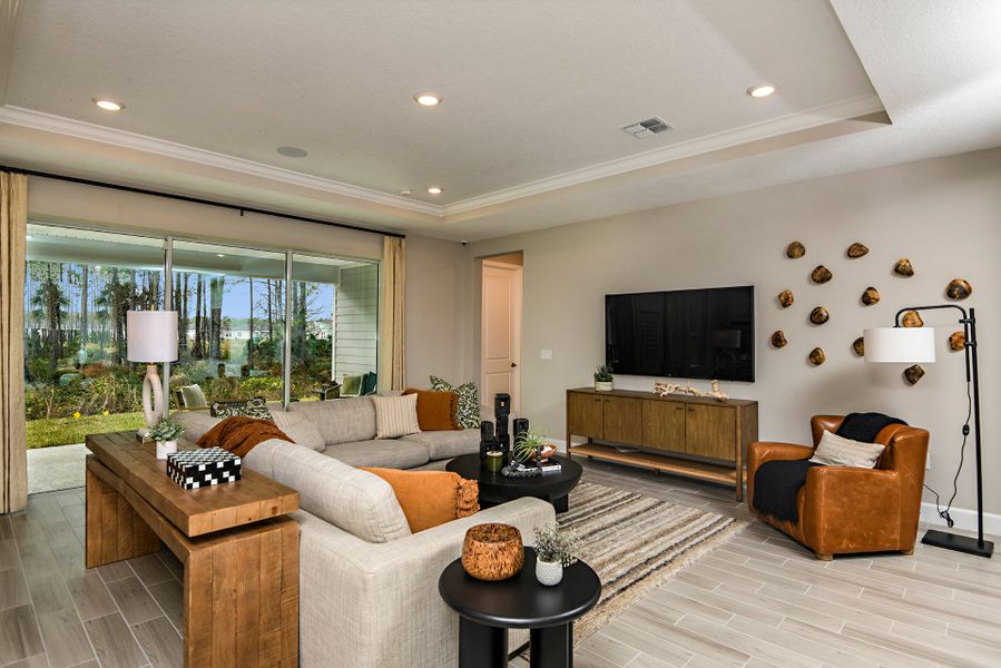 Furnished interior view inside a new home in Colbert Landings, Palm Coast (Image 7).