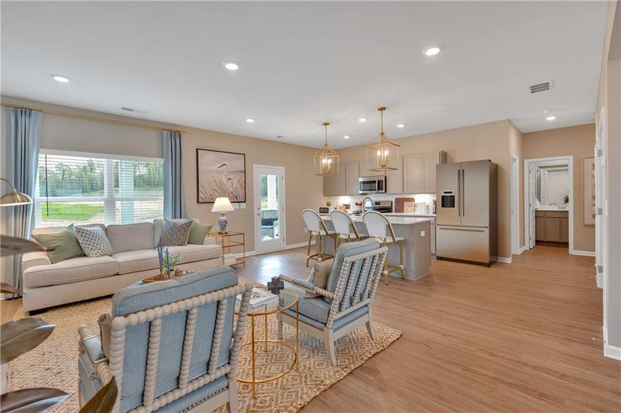 Furnished interior view inside a new home in , Rockmart (Image 4).