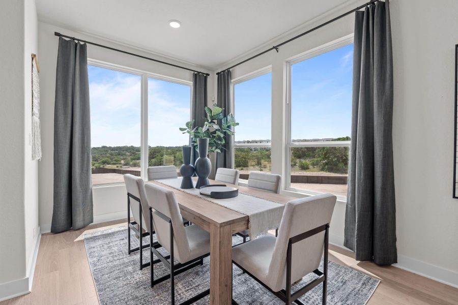Furnished interior view inside a new home in Santa Rita Ranch, Liberty Hill (Image 48).