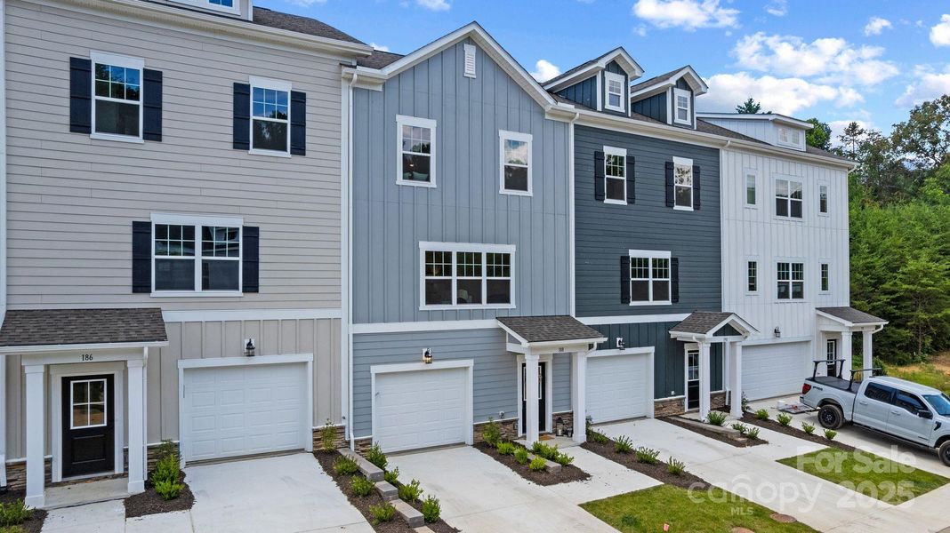 Exterior details and patio area of a home in , Asheville (Image 2).