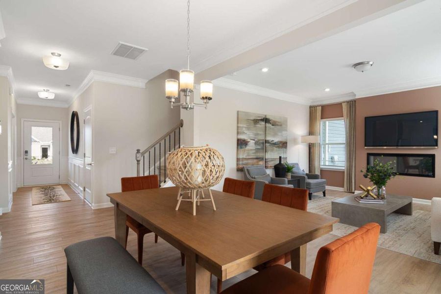 Furnished interior view inside a new home in Avalon, Perry (Image 10). Furnished interior view inside a new home in Avalon, Perry (Image 10).