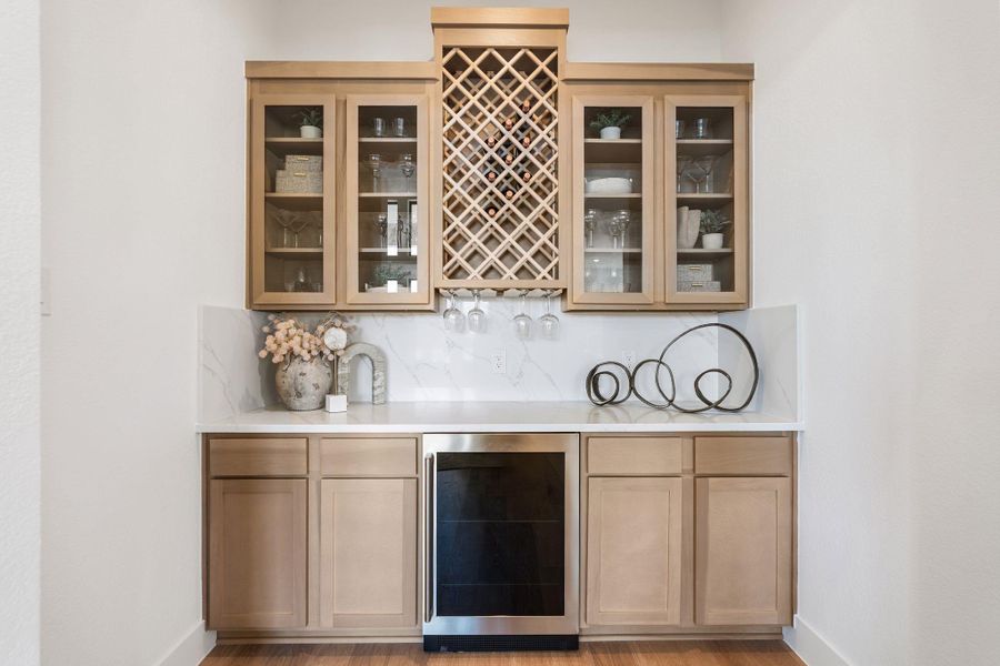 Custom racking and ambient lighting to showcase your collection in style.