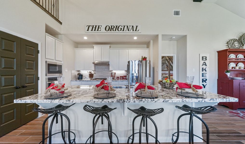 Kitchen with breakfast bar island