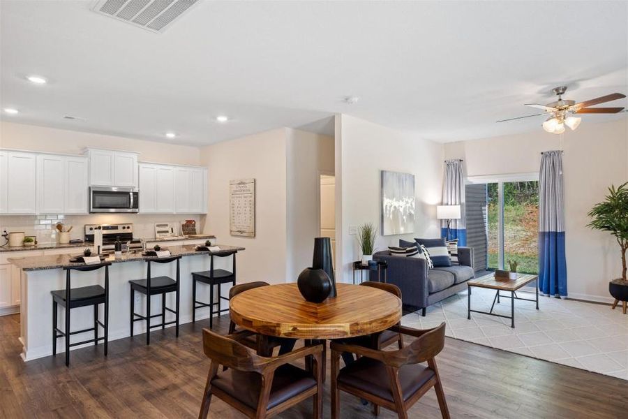 Furnished interior view inside a new home in Sheffield Highlands, Dallas (Image 13). Furnished interior view inside a new home in Sheffield Highlands, Dallas (Image 13).