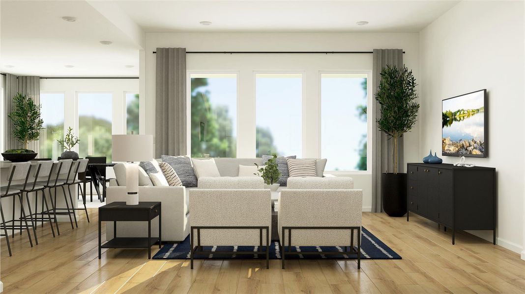 Furnished interior view inside a new home in The Preserve at Rosenberg, Rosenberg (Image 12).