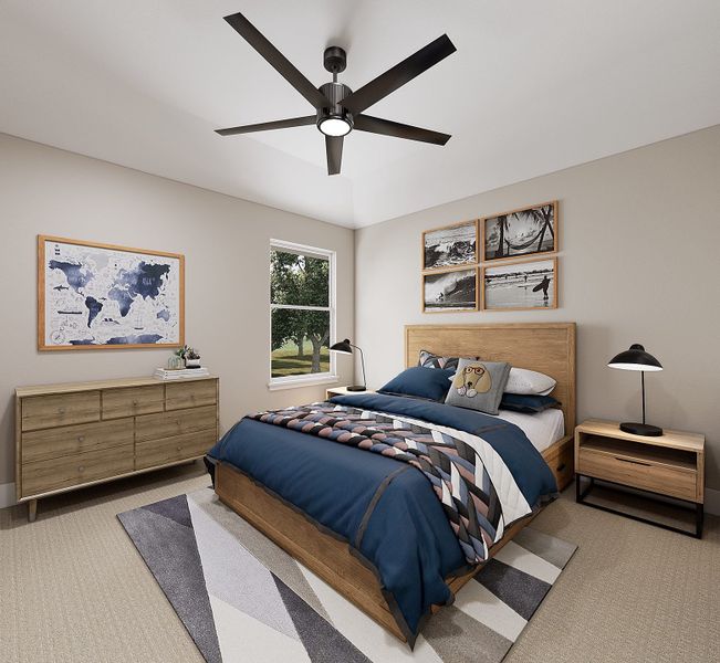 Furnished interior view inside a new home in Painted Tree, McKinney (Image 9).