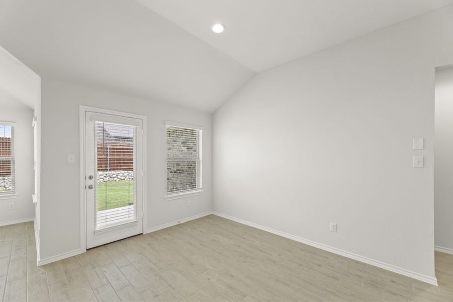 Representative exterior photo of a completed home built from the Boston by Impression Homes in Northspur, Terrell, TX (Image 23). Representative exterior photo of a completed home built from the Boston by Impression Homes in Northspur, Terrell, TX (Image 23).