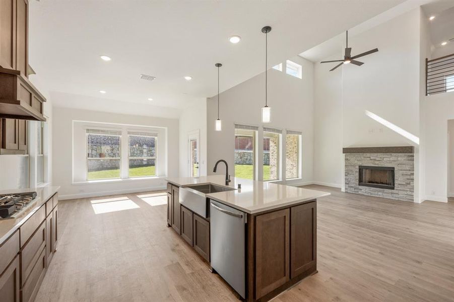 Furnished interior view inside a new home in The Enclave at Parks of Aledo, Aledo (Image 13). Furnished interior view inside a new home in The Enclave at Parks of Aledo, Aledo (Image 13).