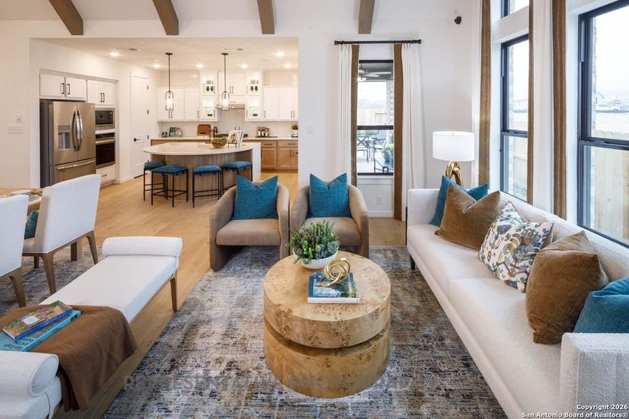Furnished interior view inside a new home in Meyer Ranch, New Braunfels (Image 26).
