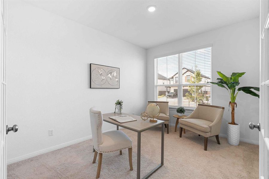 Furnished interior view inside a new home in , Leander (Image 10).