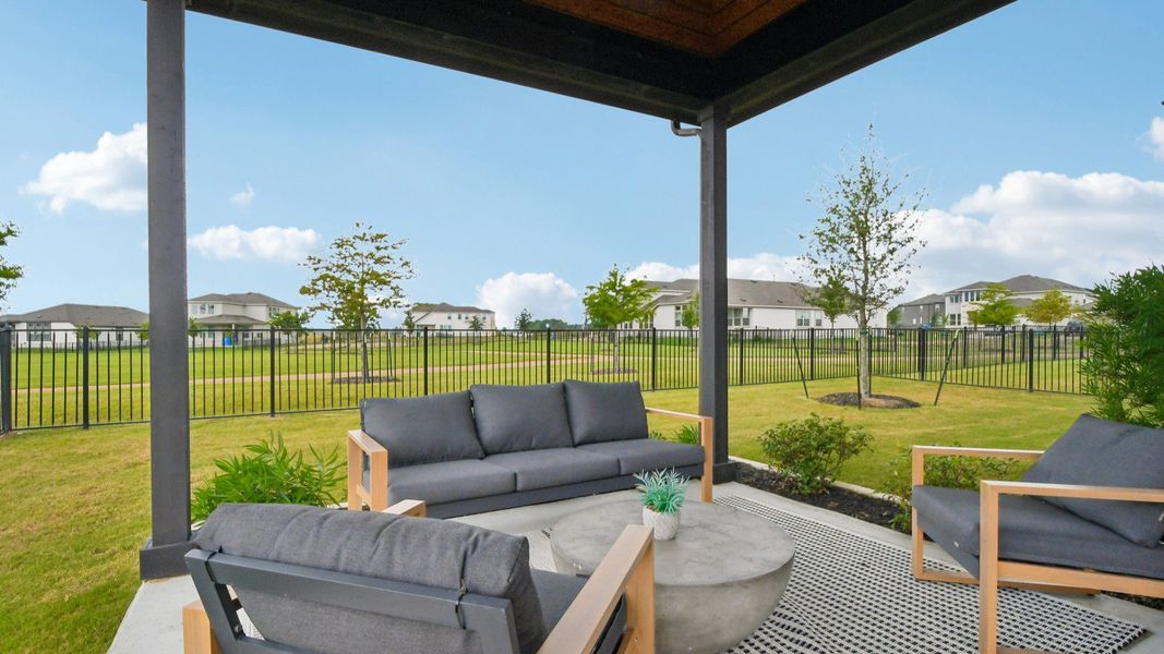 Representative furnished interior of a home built from the Elm by DRB Homes in Devine Landing, Leander (Image 31). Representative furnished interior of a home built from the Elm by DRB Homes in Devine Landing, Leander (Image 31).