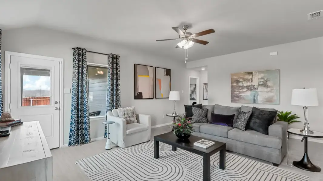Furnished interior view inside a new home in Hadley Farms, Godley (Image 17).